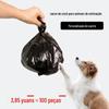 Sacos Pretos para Fezes de Animais, Sacos para Cocô, Sacos para Cocô de Cachorro, Sacos Pequenos para Limpeza de Mesa, Sacos Plásticos, Portátil e de Mão