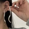 Pendientes de Personalidad con Diseño de Línea Irregular Estilo Francés con Agujas de Plata S925, Conservación del Color, Moda Minimalista para el Viaje Diario