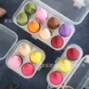 Huevo de poliuretano hidrofílico para maquillaje de belleza Q elástico no absorbe el polvo delicado suave doble uso seco y húmedo juego de bolas de maquillaje