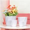Moderno simples criativo espiral padrão boca redonda imitação porcelana melamina simulação planta vaso flor interior jardinagem fábrica bacia de abastecimento direto