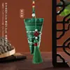 Festival del Bote del Dragón Estilo Chino Regalo Bolsita de Zongzi, Adorno Colgante de Artemisa Hecho a Mano para Coche, Recuerdo Festivo, Bolsita de Bendición para Atracción Turística