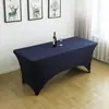 Conjunto de Mesa Elástico Transfronteiriço Conjunto para Bar de Coquetéis Toalha de Mesa Elástica Cobertura de Mesa para Reunião de Hotel Banquete Toalha de Mesa para Casamento ao Ar Livre