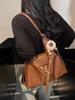 Bolso de mano de gran capacidad para mujer, bolso cruzado informal de alta gama con textura de nicho, combinable con todo, para uso diario en el comercio exterior, 2025