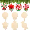 Decoraciones Navideñas Piezas Pequeñas de Madera Creativas Sin Terminar para Pintar Manualidades Navideñas de Madera para Pintar