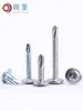 Tornillos Autoperforantes Cabeza Plana Galvanizados M4.2 M4.8 / Tornillos Autoperforantes Cabeza Redonda con Arandela de Acero Inoxidable