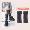 Calcetines de Punto Personalizados con Etiqueta Metálica para Mujer en Otoño e Invierno con Botas de Nieve para Cubrepiernas Heattech Calcetines Gruesos Y2K Sexy con Felpa