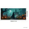 Nuevo producto transfronterizo: Tela de fondo grande para decoración de puerta de garaje de Halloween, pancarta y bandera para crear una atmósfera de fiesta espeluznante