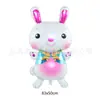 Nuevo Globo de Película de Aluminio de Pascua Conejo Decoración de Fiesta EASTER Conejo de Dibujos Animados Orejas Largas Globo de Conejo