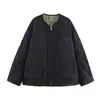 Nova Jaqueta de Algodão Reversível Moda de Rua Europeia e Americana Feminina Outono/Inverno 2025 W021 82731