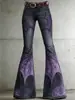 Pantalones de Campana Estilo Nuevo para Mujer, Pantalones Largos de Mezclilla Sintética, Punk Retro, Comercio Exterior, Ropa de Mujer Amazon, Venta Caliente en Sitio Independiente