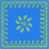 Lenço de Cabeça Novo Retrô Flor Caju Grande Feminino Decorativo Envoltório de Peito Lenço Quadrado Grande Xale Lenço Proteção Solar