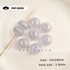 Cuentas de calabaza con purpurina fina, accesorios de abalorios hechos a mano, accesorios acrílicos para manualidades, cuentas sueltas, materiales para joyería DIY