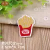 Parche bordado para boutique, parche de tela, sello de bordado, papas fritas, piña, hamburguesa, parche para ropa, zapatos y sombreros, accesorios para bolsas, decoración