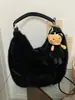 Bolsos de Felpa de Otoño e Invierno Transfronterizos, Bolsos de Hombro y Axila de Moda para el Trabajo, Bolsos de Felpa Portátiles Casuales, Bolsos Tipo Empanada de Gran Capacidad