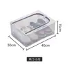 Instalación gratuita de caja para zapatos en la parte inferior de la cama caja para zapatos zapatero transparente a prueba de polvo caja de almacenamiento para dormitorio zapatero plegable ahorrador de espacio
