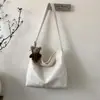 Bolsa Tote Versátil e Fashion para Mulheres, Estilo Coreano Tendência Retrô Grande Capacidade Bolsa de Ombro, Novo Modelo 2026 com Acabamento de Luxo, Bolsa Transversal