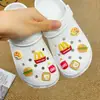 2026 Moda Novo Versátil Acessórios para Sapato Clog Pão de Abacaxi Hambúrguer Fivela Decorativa 3D Acessórios Fivela de Sapato Fofa