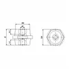 Sk303006 Isolador Pino Flister Isolamento de Pino 1011601 Aço Galvanizado 30mm6Sw30Mm1.5Kv