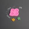 Molde de Azúcar Hoja de Tortuga Doblez Hoja de Ginkgo Horneado Mousse Pastel Decorativo Cristal Goma Hoja de Arce Molde de Silicona