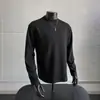 Colección de otoño: Sudadera deconstructed estilo americano de algodón puro de peso pesado 300g, una prenda superior de moda para hombre con un look limpio, elegante y cool, con mangas largas y un tacto de alta gama