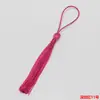 Accesorios para el Cabello con Flecos de Borla, Marcadores de Libros de Bola de Borla, Abanicos Pequeños de Ropa 100% Seda/95% Seda, y Decoraciones Colgantes