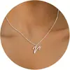 Comercio Exterior Más Vendido Diseño Creativo Collar de Palabras Artístico Lujo Ligero Gama Alta Diseño de Nicho Joyería para Mujer
