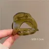Presilha de tubarão transparente de alta qualidade e leve, presilha de cabelo simples e elegante para a parte de trás da cabeça, acessório de cabelo versátil para o dia a dia