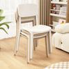 Mesa y Sillas de Comedor Domésticas Engrosadas para Apartamentos de Alquiler, Taburetes con Respaldo Estilo Nórdico Simple, Sillas de Restaurante Comerciales, Sillas de Comedor de Plástico