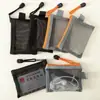 Bolsa de Armazenamento de Malha de Nylon Transparente, Bolsa com Zíper, Pequena Bolsa de Armazenamento, Bolsa para Guardar Moedas, Bolsa para Cartões