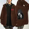 Moletom com Zíper Preto e Branco Estilo Igual ao do Jimin do Bts Cardigan Jaqueta Casual Solto para Fãs