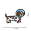 Patches Bordados de Cachorro Fofos, Costuráveis e Termocolantes, para Jaquetas Jeans / Decorações de Uniforme Escolar