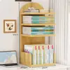 Soporte de escritorio para libros, estante de almacenamiento para sala de estudio, estante para almacenamiento y lectura de libros en escritorio de estudiante, estante para archivos de oficina, estantería simple