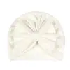Europa e Estados Unidos novo gorro de bebê com laço infantil combinação de cores gorro indiano à prova de vento quente 6 cores