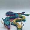 Explosivos transfronteiriços 3D impressão dragão chinês ornamentos articulação móvel cristal gema dragão ornamentos mão terno em estoque