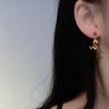 Novos Brincos da Moda com Pedras de Diamante do Ano do Zodíaco Ano da Serpente Moda Luxo Leve Alto Padrão Doce Cool Spice Girl Brincos para Mulheres