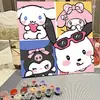 Pintura acrílica dibujos animados infantiles hecho a mano diy pintura al óleo digital pintura al óleo al por mayor verano graffiti decoración para colorear pintura para colgar