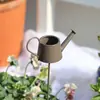 Maceta de Hierro Estilo Japonés, Soporte de Flores de Hierro, Adorno de Suculentas de Hierro para Jardín, Decoración de Balcón y Patio, Tetera Cubo de Agua