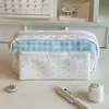 Estuche de Lunares con Alas, Estilo Alto Ins-Tendencia Gran Capacidad Portátil Bolsa de Almacenamiento para Papelería para Estudiantes Mujeres, Estuche para Lápices