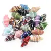 Cerámica con esmalte floral vintage, cuentas de concha, cuentas sueltas, pulsera DIY hecha a mano, collar, accesorios de joyería con cuentas, venta al por mayor