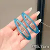 Pinza para el pelo azul de alta calidad con flequillo lateral sin costuras, pinza lateral para mujer, nuevo estilo 2026, accesorio para el pelo para peinar cabello corto