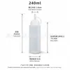 Botella de Plástico para Exprimir Salsa, Botella Dispensadora de Salsa de Grado Alimenticio, Botella para Aderezo de Ensalada con Tapa, Botella de Plástico para Kétchup con Escala