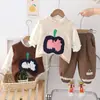 Conjunto de Primavera y Otoño para Niñas Chaleco de Moda Suéter Conjunto de Tres Piezas Moda Linda Moderna Ropa para Bebés Niñas Niños Venta al por Mayor