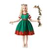 Vestido de pasarela para fiesta de Navidad de princesa de niña de tela satinada de Amazon, vestido infantil, vestido de noche de anfitriona