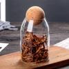 Frasco de Almacenamiento de Vidrio Bote para Té con Tapón de Bola Antipolvo, Frasco de Vidrio para Granos de Café y Frutos Secos, Frasco de Conservación Sellado en Stock