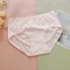 Ropa Interior Femenina Estilo Japonés Personalizada OEM Color Sólido Cintura Media Bolsillo en las Nalgas Suave Transpirable Boxer Briefs Calzones para Mujer