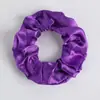 Scrunchies de Cetim Mais Vendidos Transfronteiriços em 70 Cores Sólidas, Elásticos de Cabelo de Alta Elasticidade para Mulheres, Acessórios de Cabelo Atacado