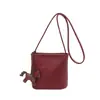 Bolso Retro de Estampado de Leopardo de Gran Capacidad para Mujer Otoño e Invierno 2025 Nuevo Bolso de Hombro de Moda Bolso Cubo de Textura de Alta Calidad