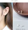 Pendientes de Letra Dz26 en Inglés, Pendientes Personalizados de Cobre Cepillado Plateado, Pareja de Estudiantes, Regalo para Amigo, Joyería para Orejas