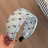Goma para el pelo de chifón con lunares estilo coreano para mujer, Lazo grande de alta gama para el pelo, Cuerda para el pelo scrunchie, Accesorio para el pelo de alta elasticidad