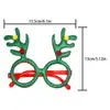 Gafas Navideñas Transfronterizas, Cornamentas de Reno, Accesorios de Decoración para Fiestas Navideñas, Gafas de Reno de Papá Noel